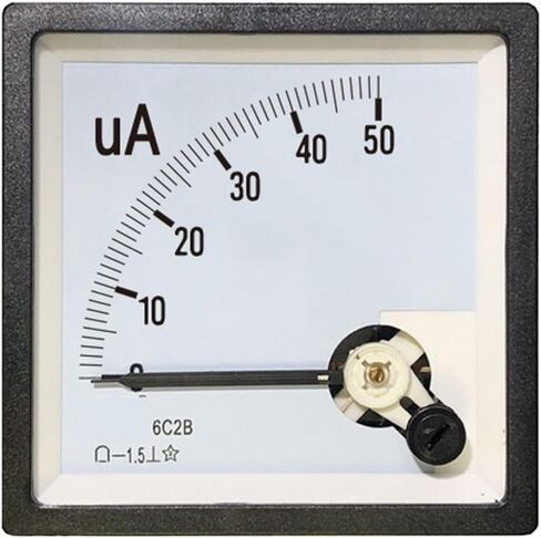 6C2B DC Microammeter 50ua 100ua 200ua 300ua 500ua Pointer Ammeter CP80 Be80 1Pcs(DC 100uA) in Saudi Arabia