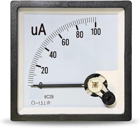 6C2B DC Microammeter 50ua 100ua 200ua 300ua 500ua Pointer Ammeter CP80 Be80 1Pcs(DC 100uA) in Saudi Arabia