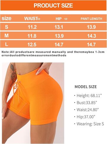 Women High-Waisted Yoga Shorts with Drawstring Athletic Fitness Shorts in Saudi Arabia
