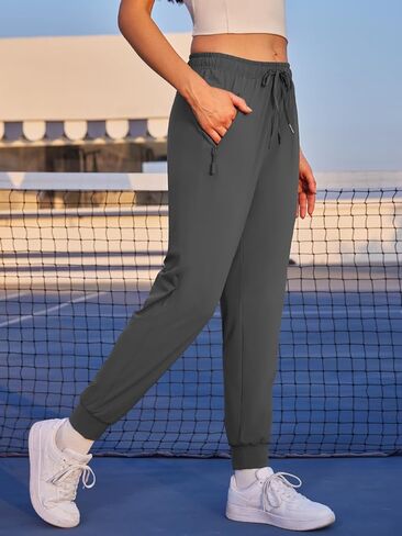 Womens Athletic Pants Quick Dry Ultra Stretch Jogger Pants Breathable Casual Hiking Pants with Zippers Side Pockets in Saudi Arabia