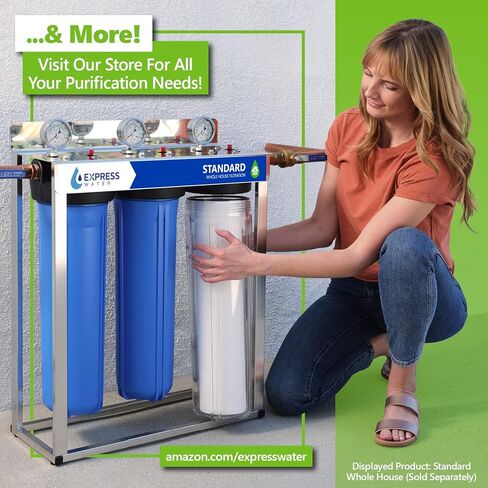 Express Water – Alkaline Water Filter Replacement – Mineral, Antioxidant, pH+ – 10 Inch – Under Sink and Reverse Osmosis System in Saudi Arabia