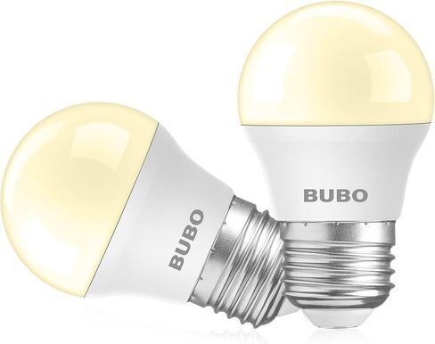 BUBO LED Refrigerator Light Bulb 40 Watt Equivalent, Fridge Light Bulb 120V, Appliance Bulb Daylight 5000K, A15 E26 Medium Base Bulb, 5.5W, Non-Dimmable, 4 Pack in Kuwait