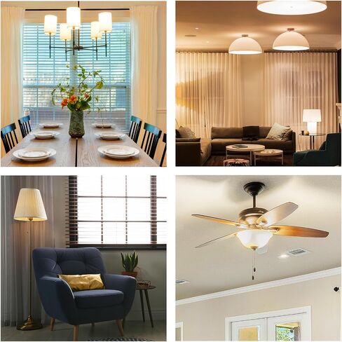 BUBO LED Refrigerator Light Bulb 40 Watt Equivalent, Fridge Light Bulb 120V, Appliance Bulb Daylight 5000K, A15 E26 Medium Base Bulb, 5.5W, Non-Dimmable, 4 Pack in Kuwait