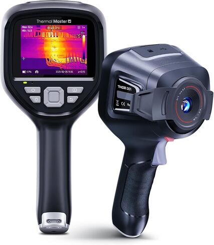 Handheld Thermal Camera, 512×384 X³IR Resolution, Thermal Imaging Camera with 2MP Visual Camera, 640×480 3.5" IPS Screen Thermal Imager with Laser, -4℉to 1022℉, 60Hz, 35mK(Thor 002) in Kuwait