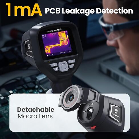 Handheld Thermal Camera, 512×384 X³IR Resolution, Thermal Imaging Camera with 2MP Visual Camera, 640×480 3.5" IPS Screen Thermal Imager with Laser, -4℉to 1022℉, 60Hz, 35mK(Thor 002) in Kuwait