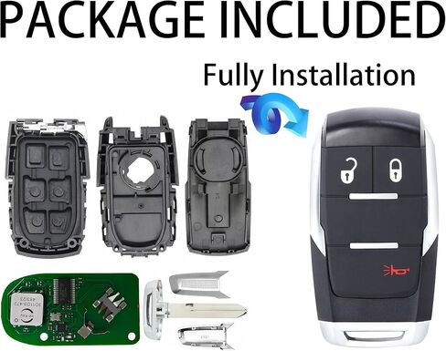 المفتاح الذكي لـ Dodge RAM 2019-2024 ، ALLISKEYS PROCE CONTRY مفتاح التحكم عن بعد استبدال FOB RAM 2500 3500 4500 5500 GQ4-76T 68547365 in Saudi Arabia