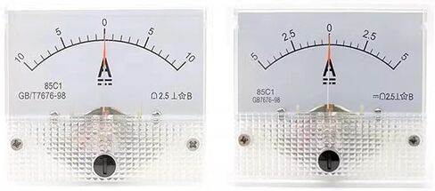 85C1 -A DC /75MV AMPEREMETER GAUGE ANALOG PANET AMP 10A -0 -AMMETER 1A 3A 5A 20A 30A 50A 100A 200A 1PCS (15A -0-15A) in Saudi Arabia