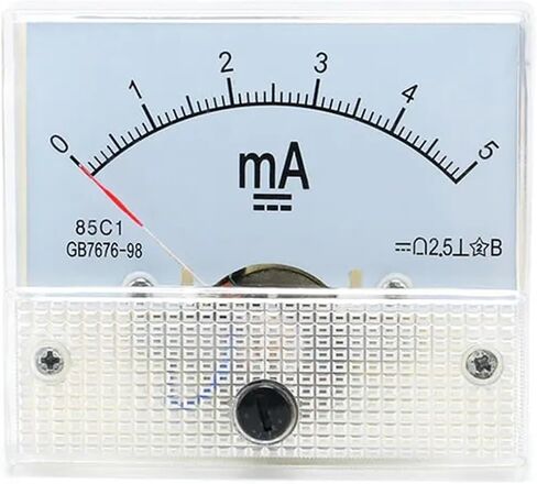 85C1 DC 1mA 50mA 1A 2A 3A 5A 10A 20A 30A Analog Ammeter Analogue Panel Ampmeter Meter Size 64X56mm 1Pcs(0-50mA) in Saudi Arabia