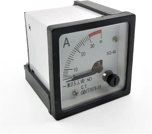 AC0-30A Range Analog Amperemeter SQ-48 Current Measure Ammeter Panel Meter GB/T7676-98 1Pcs in Saudi Arabia