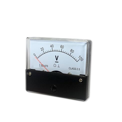 Sd670 DC Voltmeter 5V 10V 15V 20V 30V 50V 75V 100V 150V 200V 250V 300V Pointer Voltage Positive and Neg 1Pcs(DC100V) in Saudi Arabia