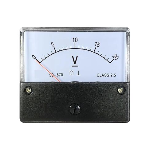 Sd670 DC Voltmeter 5V 10V 15V 20V 30V 50V 75V 100V 150V 200V 250V 300V Pointer Voltage Positive and Neg 1Pcs(DC100V) in Saudi Arabia