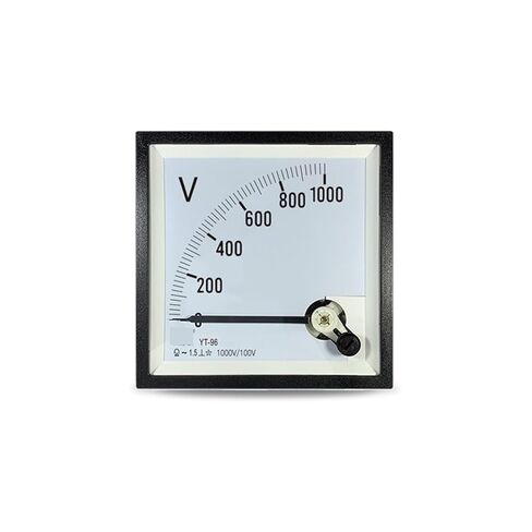 CP96 Medium Frequency Voltmeter 1000V/100V Pointer High Voltage Meter AC Non-Direct 1000Hz Dh96 Yt96 1Pcs(2000V 100V) in Saudi Arabia