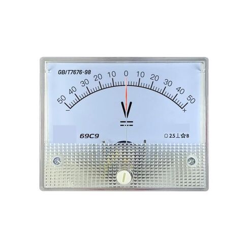 69C9-V Voltmeter الإيجابي والسلبي 10V ثنائي الاتجاه 20V ± 30V DC50V75V مؤشر 64 * 80MM DC 1PCS (DC -100V إلى 100V) in Kuwait