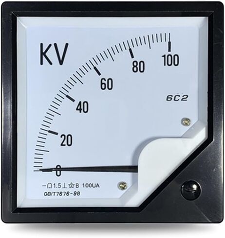 6C2 DC Voltage Voltmeter 5KV 10KV 20KV 30KV Pointer V 1Pcs(DC 30KV 100uA) in Saudi Arabia
