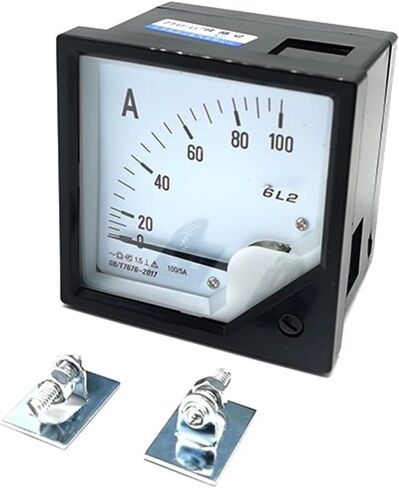 6L2 80x80mm Square Dial Panel Analog Ampere Meter Amperemeter AC30 50 75 100 150 200 250 300 400 500A 1Pcs(150A) in Saudi Arabia