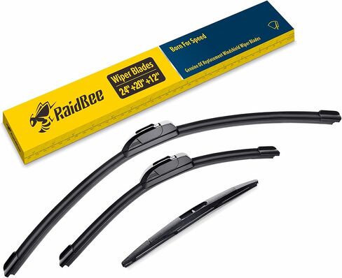 Raidbee® 26"+16" Windshield Wiper Blades with 12" Rear Wiper Blade Automotive Replacement Set for Subaru Crosstrek/Impreza 2018 2019 2020 2021 2022 2023 – Genuine OEM Quality (Set of 3) in Kuwait