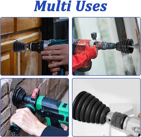 Universal Drill Dust Collector, Dustproof Hood for Drilling Tools, Protects from Debris, Ideal for Home Improvement in Saudi Arabia