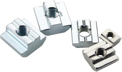 50pcs M3 M4 M5 M6 T Sliding Nut T Block Square Nut T Track Sliding Hammer Nut for Fastener Aluminum Profile(M3) in Kuwait