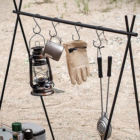10 Pcs S Hooks for Hanging, Heavy Duty S Shaped Hooks Silver, Kitchen Hooks, S Hanger Hooks for Plants, Pots, Towels and Bags, with Safety Buckle Design in Saudi Arabia