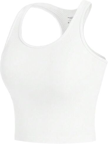 Women's Athletic Tank Top Sleeveless Racerback Yoga Workout Tops Seamless Sport Tank Top for Yoga in Saudi Arabia