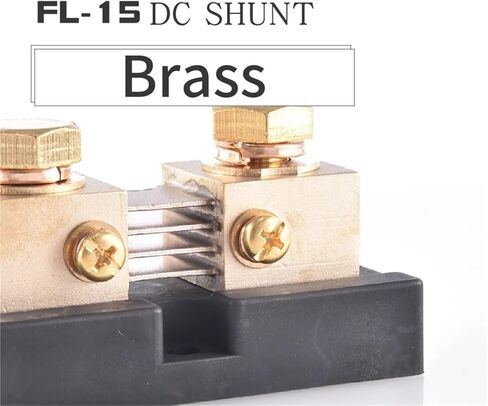0.25% FL-15 5A 10A 20A 50A 75A 100A 200A 300A 500A 50mV 100mV Brass Current Mount DC Shunt Resistance with Base75mv 1Pcs(100A,CLASS0.25_100MV) in Saudi Arabia