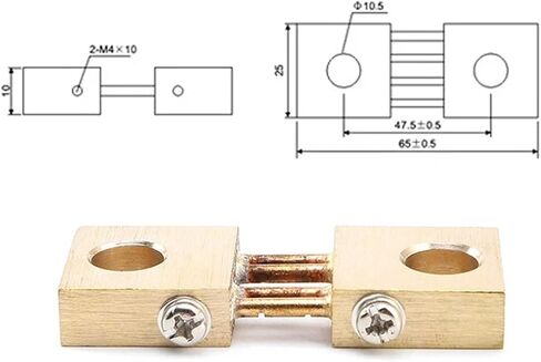 FL-19B Shunt 300A 75MV Machine Machine Brass Brass Resunts for the the planogure meter 1pcs الحالي 1pcs in Saudi Arabia
