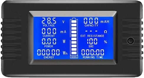 500A Digital Meter DC 0-200V 9 in 1 Voltmeter Ammeter Voltage Current Curtect Congect Amper مع FL-15 Shunt 1PC (متر مع FL-15) in Saudi Arabia