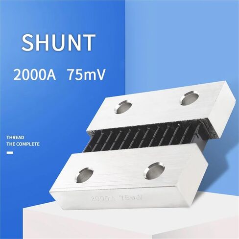 Flat Shunt 2000A / 75mV Ammeter Shunt Resistor for Digital Ammeter Amp Voltmeter Power Meter 1Pcs in Saudi Arabia
