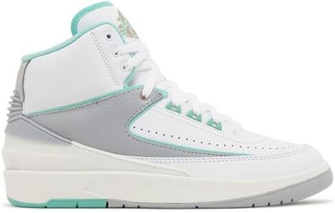 Jordan Womens 2 Retro 'Crystal Mint' Fn6755-100 (White/Crystal Mint/Metallic Red Bronze/Wolf Gray/Sail ، نظام حجم الأحذية الأمريكي ، البالغين ، الرجال ، المتوسط ​​، 7) in Saudi Arabia