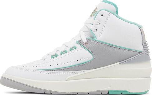 Jordan Womens 2 Retro 'Crystal Mint' Fn6755-100 (White/Crystal Mint/Metallic Red Bronze/Wolf Gray/Sail ، نظام حجم الأحذية الأمريكي ، البالغين ، الرجال ، المتوسط ​​، 7) in Saudi Arabia