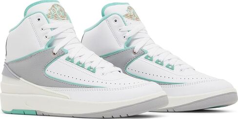 Jordan Womens 2 Retro 'Crystal Mint' Fn6755-100 (White/Crystal Mint/Metallic Red Bronze/Wolf Gray/Sail ، نظام حجم الأحذية الأمريكي ، البالغين ، الرجال ، المتوسط ​​، 7) in Saudi Arabia