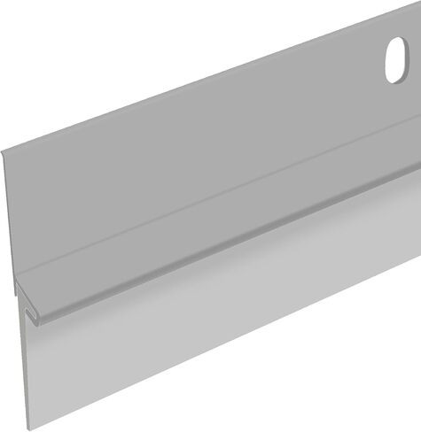 36" Silver Door Sweep | Aluminum & Vinyl Door Bottom Seal | Seals Gaps up to 1-1/8" | Weatherproof Draft Stopper | Energy-Saving Indoor/Outdoor Door Sweep | USA Made - (Silver/Gray Vinyl) in Saudi Arabia