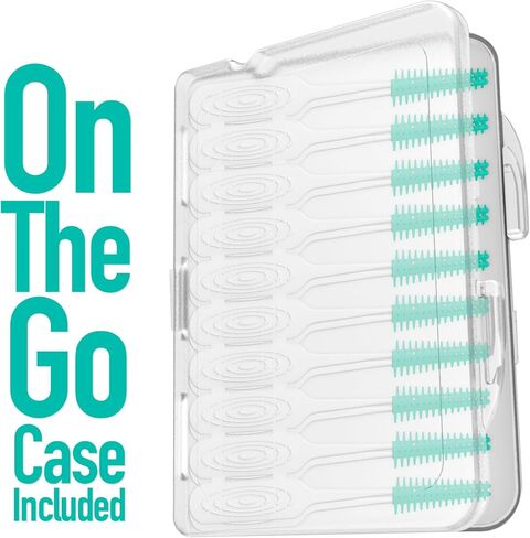 Dr. Emma Dental Picks Narrow Space Mint Soft Rubberized Tooth Picks Tight Floss Pick Easy to Use Brush Picks for Teeth Cleaning and Gum Health 100Ct/Pack, 2 Pack(200Ct) in Kuwait