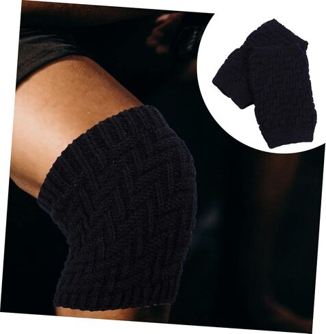Non-slip Knee Sleeve Support Protector for Men Women Thick Knitting Knee Pad Warm Fibers for Outdoor Office Use Comfortable Durable Design in Saudi Arabia