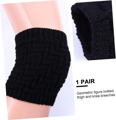 Non-slip Knee Sleeve Support Protector for Men Women Thick Knitting Knee Pad Warm Fibers for Outdoor Office Use Comfortable Durable Design in Saudi Arabia