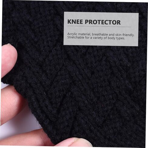 Non-slip Knee Sleeve Support Protector for Men Women Thick Knitting Knee Pad Warm Fibers for Outdoor Office Use Comfortable Durable Design in Saudi Arabia