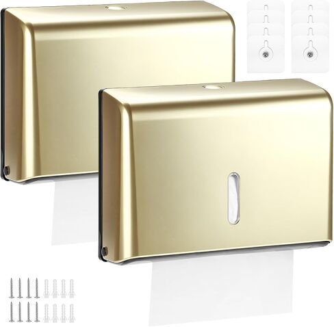 Qwork Paper Pafenser Wall Mount ، 2 Pack Pack Pray Paint Multifold Multifold Hand Pafenser ، Tri-Fold Termly Taild Suffenser in Saudi Arabia