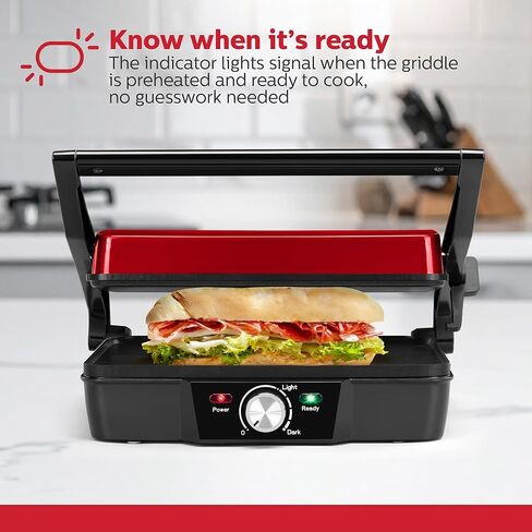 أدوات Holstein المنزلية ، صينية شطيرة 2 من طراز ، صانع ساندويتش بانيني غير الاصطناعي ، Easy Clean Up. مثالي لطهي وجبة الإفطار والجبن المشوي المقرمش والبانينيين والسندويشات اللذيذة in Kuwait