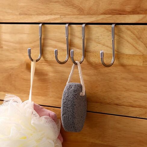 2pcs Heavy - Duty S - Shaped Metal Hooks: No - Drill, Multipurpose with Exceptional Load Capacity for Kitchen, Dorm, and More in Saudi Arabia