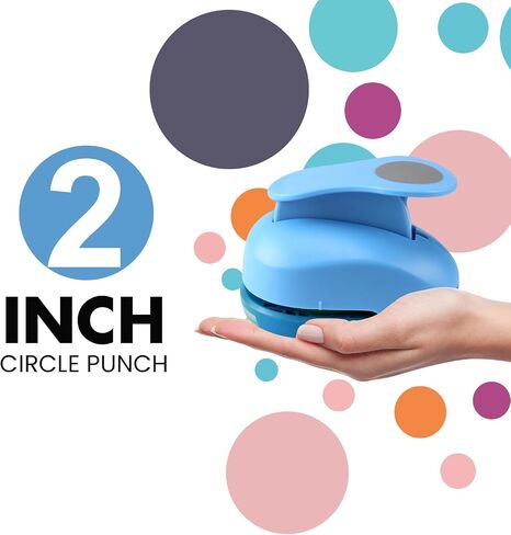 MyArTool Circle Paper Punch, 2 Inch Circle Punches for Paper Crafts, 50mm Circle Hole Punch for Making Scrapbook Pages, Memory Books, Card Making, Journals, Gift Tags, Homemade Confetti in Saudi Arabia