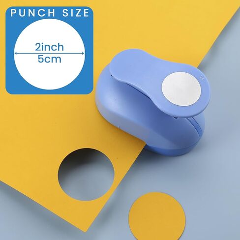 MyArTool Circle Paper Punch, 2 Inch Circle Punches for Paper Crafts, 50mm Circle Hole Punch for Making Scrapbook Pages, Memory Books, Card Making, Journals, Gift Tags, Homemade Confetti in Saudi Arabia