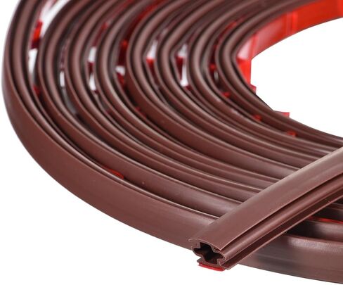 Weather Stripping Door Seal Strip, 3 Meters x 10mm x 6mm Self Adhesive Rubber Seal Strip for 4-5mm Gap, for Window and Door Soundproofing and Door Frame Gap Blocker (Brown) in Saudi Arabia