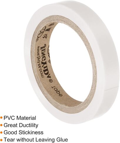 26Ft Grip Finishing Tape, 2 Pack PVC Racquet Finishing Tapes Racket Accessories Sticky Seal for Tennis Badminton, Black/White in Saudi Arabia