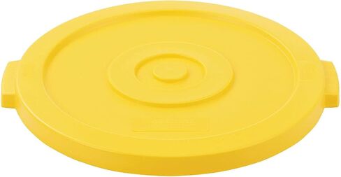 Global Industrial 20 Gallon Plastic Trash Can Lid, Yellow in Saudi Arabia