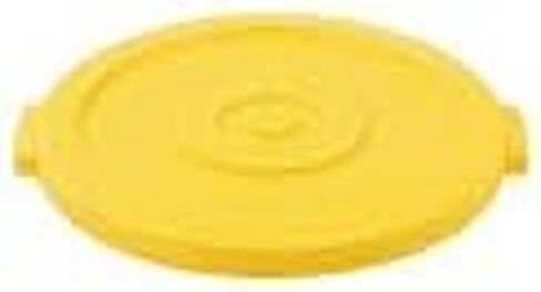 Global Industrial 20 Gallon Plastic Trash Can Lid, Yellow in Saudi Arabia