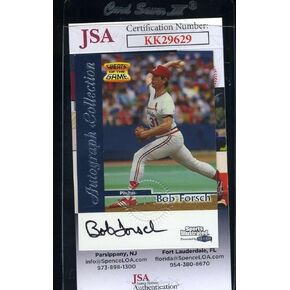 Bob Forsch JSA Coa Autograph 1999 Fleer Hand Signed - Baseball Slabbed Autographed Cards in Saudi Arabia
