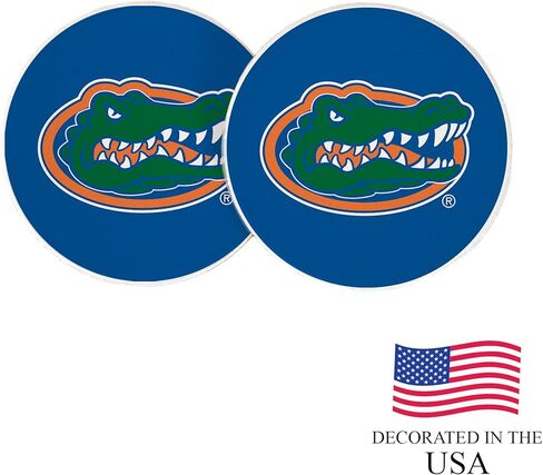 Desert Cactus University of Florida Car Coaster UF Gators Absorbent Sandstone Car Cup Coasters Set of 2 (Design A) in Saudi Arabia