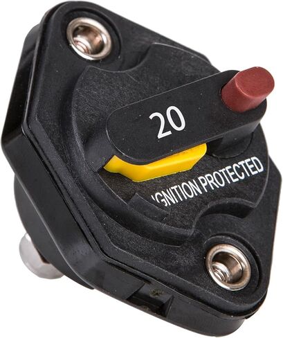 Circuit Breaker Waterproof Manual Reset Marine Panel Mount Switch Truck Boat Ship Automotive E55 40 Amp in Kuwait