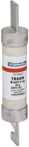 Mersen TR80R TR-R-TRI-ONCLAY DELAY/CLASS RK5 FUSE ، 250VAC/250VDC ، 200KA AC/20KA DC ، 80 AMPERE ، 1-1/16 "قطر x 5-7/8" in Kuwait
