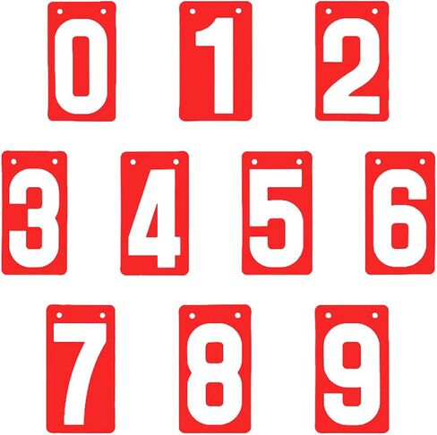 أرقام نقاط أرقام أرقام رقم حارس المرمى 0-9 ، والمنافسة ، والمحمولة ، ودرج الدرجة اللوحة الرياضية الرياضية لكرة السلة لكرة القدم in Kuwait